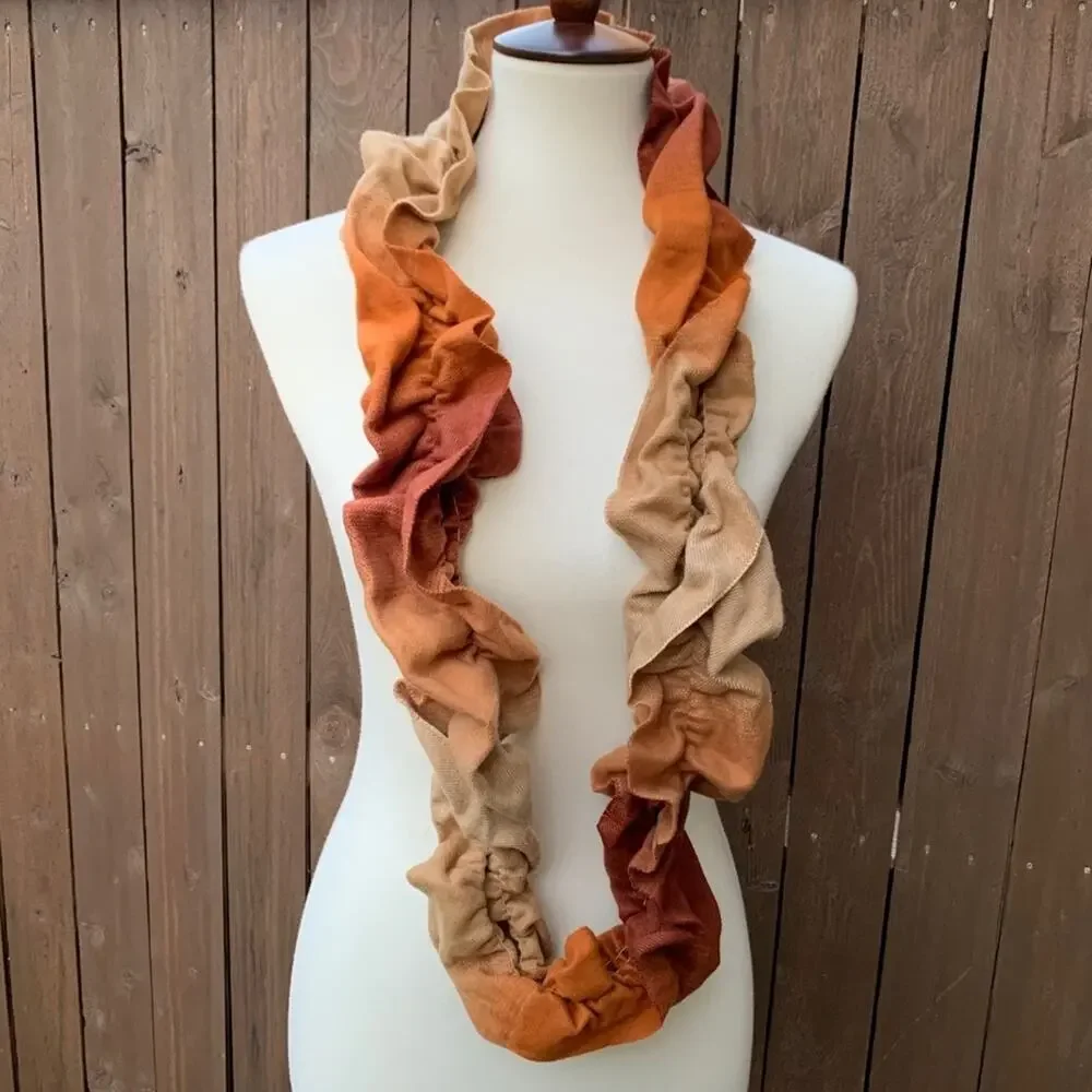 Orange Cashmink Infinity Style Scarf NWT